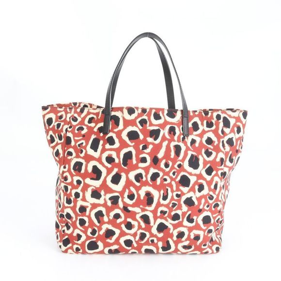 Gucci With Control Card Leopard Leather Tote Bag Shoulder Hand 282439 A4 Ladies - Picture 3 of 9